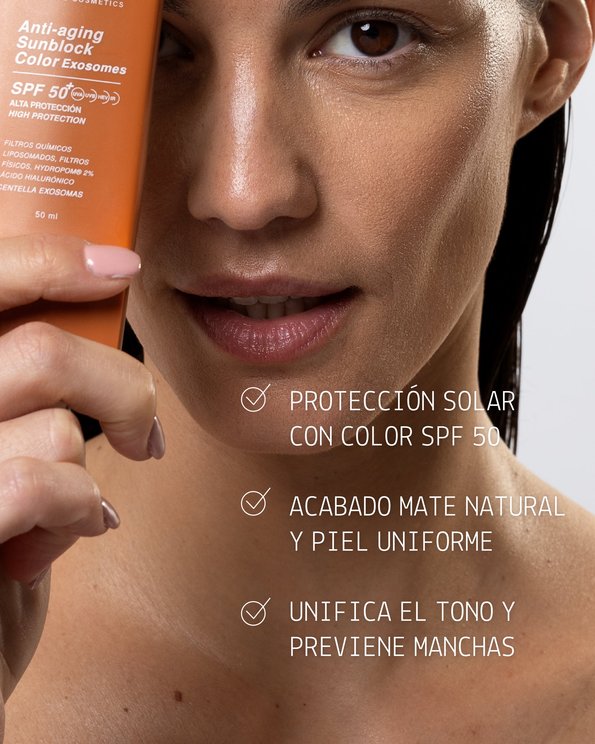 Antiaging Sunblock SPF 50 Color Exosomes